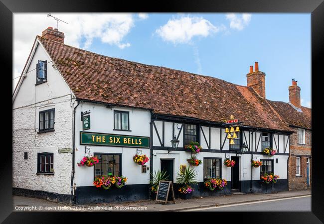 The Six Bells public house, Thame, Framed Print by Kevin Hellon
