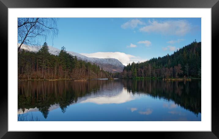 Reflections of Glencoe Lochan Framed Mounted Print by Tommy Dickson