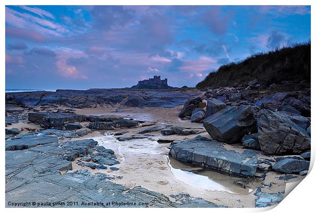 Bamburgh Castle Print by paula smith