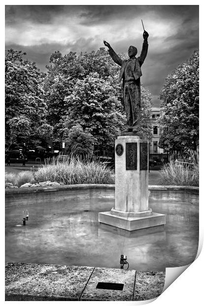 Gustav Holst Statue, Cheltenham Print by Darren Galpin