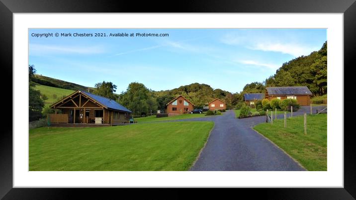Blackhall Lodges Framed Mounted Print by Mark Chesters