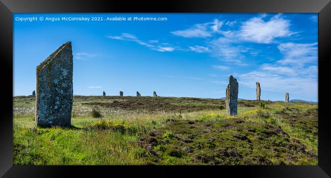 Ring of Brodgar stone circle, Mainland Orkney Framed Print by Angus McComiskey