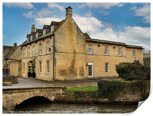 The Old Manse Hotel In Bourton On The Water Print by Kevin Maughan