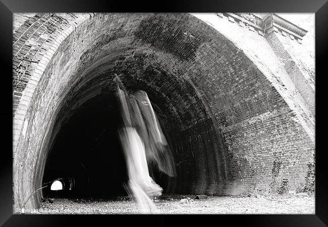 Ghost Tunnel Framed Print by David  Fennings