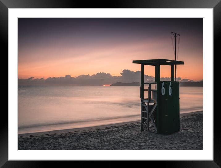 playa de muro sunrise  Framed Mounted Print by Jason Thompson