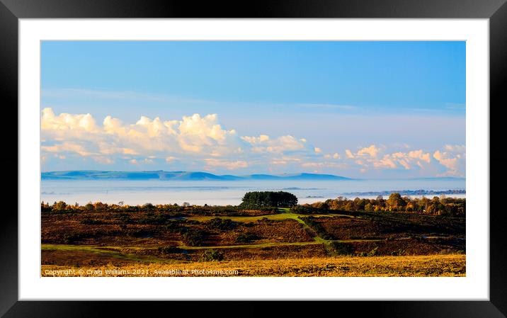 A Sea of Mist Framed Mounted Print by Craig Williams