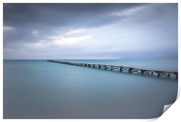 Majorca pier Print by Jason Thompson