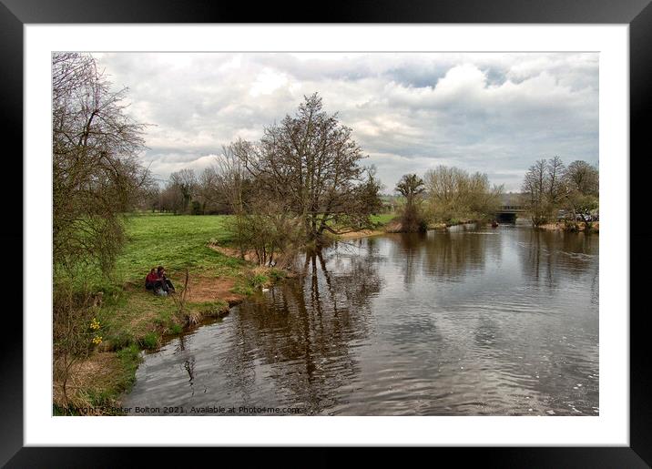 River Stour at Dedham, Essex, UK Framed Mounted Print by Peter Bolton