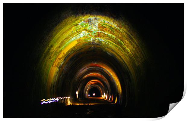 Light Tunnel Print by David  Fennings