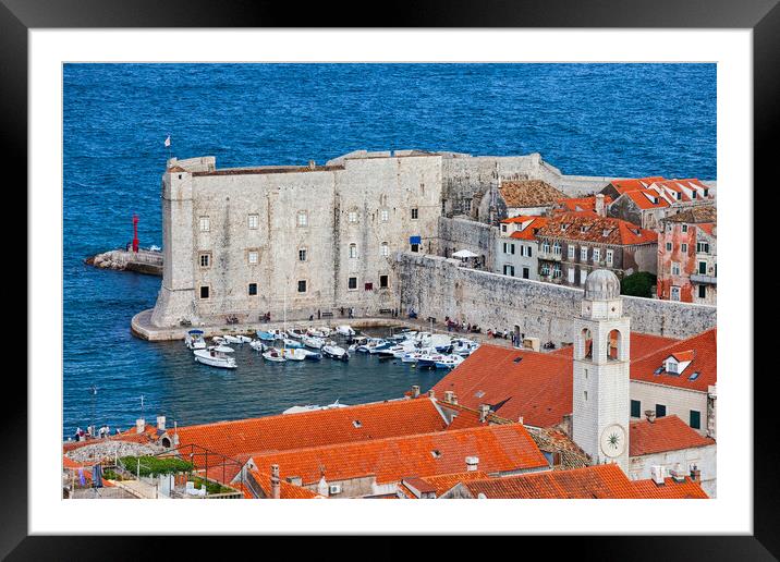 Dubrovnik Old Town In Croatia Framed Mounted Print by Artur Bogacki