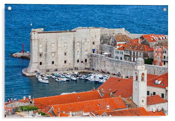 Dubrovnik Old Town In Croatia Acrylic by Artur Bogacki