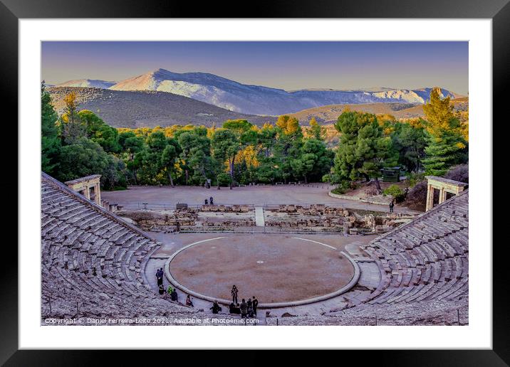 Epidaurus Theater, Peloponnesse, Greece Framed Mounted Print by Daniel Ferreira-Leite