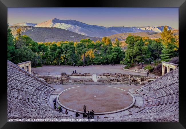 Epidaurus Theater, Peloponnesse, Greece Framed Print by Daniel Ferreira-Leite