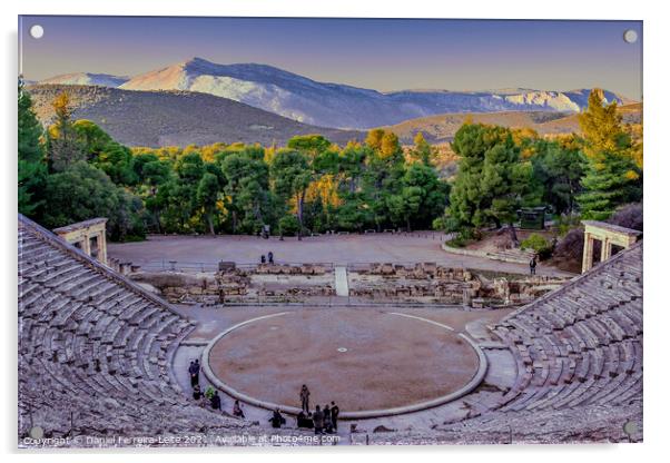 Epidaurus Theater, Peloponnesse, Greece Acrylic by Daniel Ferreira-Leite