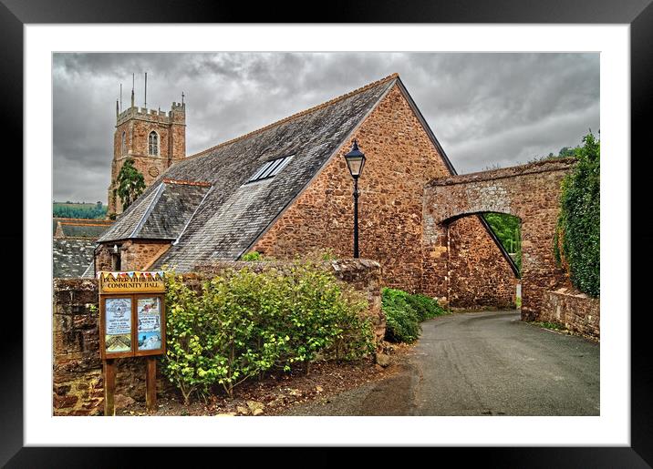 Church of St George & Tithe Barn, Dunster Framed Mounted Print by Darren Galpin