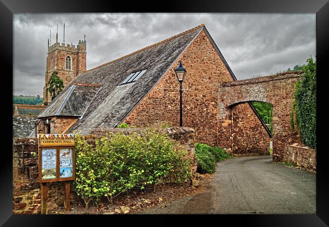 Church of St George & Tithe Barn, Dunster Framed Print by Darren Galpin