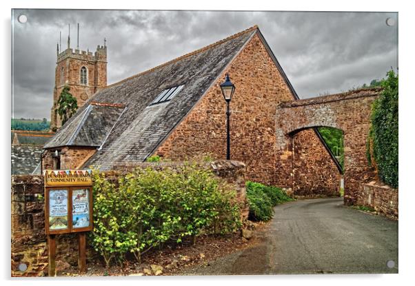 Church of St George & Tithe Barn, Dunster Acrylic by Darren Galpin