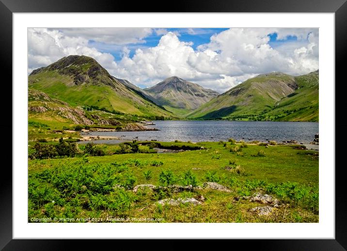 Wastwater, Great Gable and Lake District Fells Framed Mounted Print by Martyn Arnold