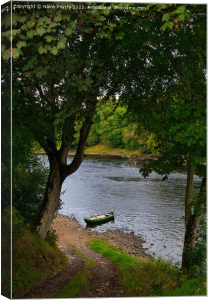 Taymount Salmon Fishing, River Tay, Scotland Canvas Print by Navin Mistry