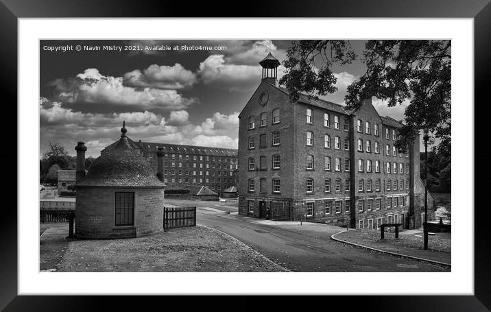 Stanley Mills Perthshire, Scotland Framed Mounted Print by Navin Mistry