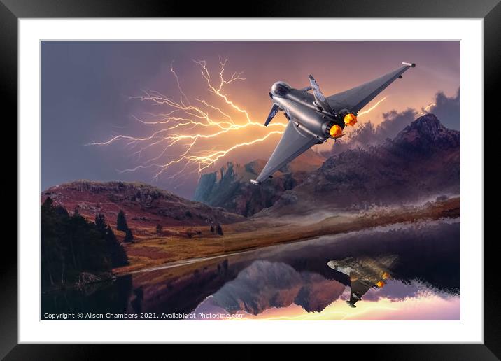 Eurofighter Typhoon  Framed Mounted Print by Alison Chambers