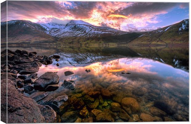 Wastwater Reflections Canvas Print by Jason Connolly