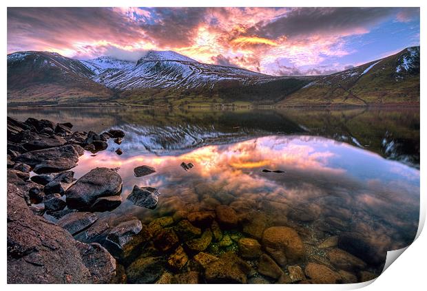 Wastwater Reflections Print by Jason Connolly