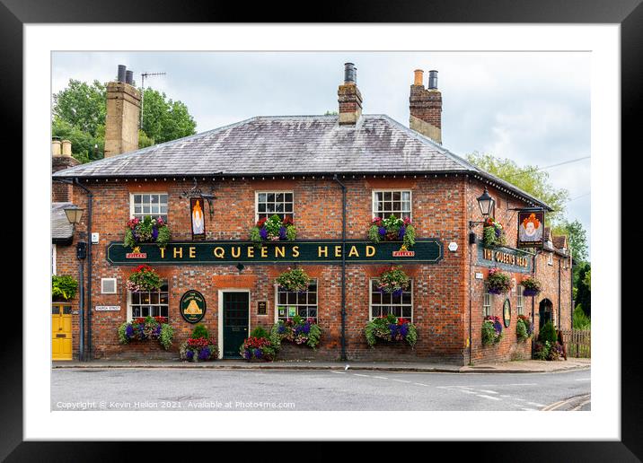 The Queen's Head, Chesham Framed Mounted Print by Kevin Hellon