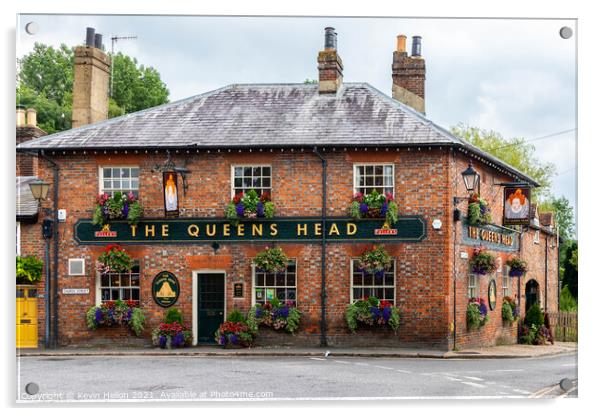 The Queen's Head, Chesham Acrylic by Kevin Hellon