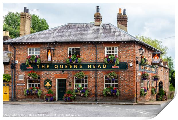 The Queen's Head, Chesham Print by Kevin Hellon