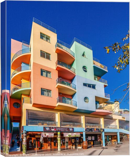 Pipas Bar Albufeira Canvas Print by Wight Landscapes