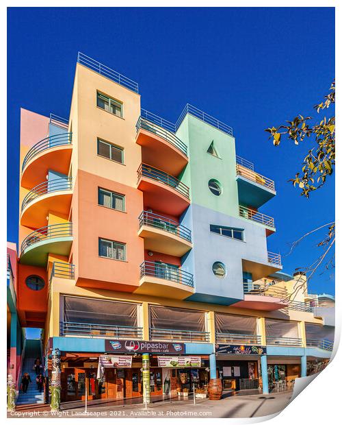 Pipas Bar Albufeira Print by Wight Landscapes