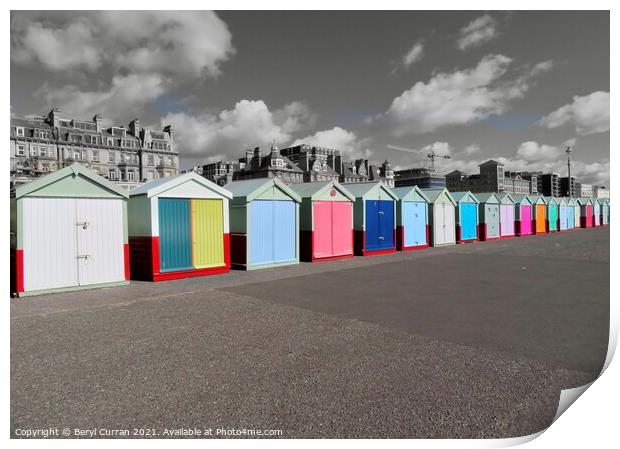 Rainbow Dreams on Brighton Promenade Print by Beryl Curran