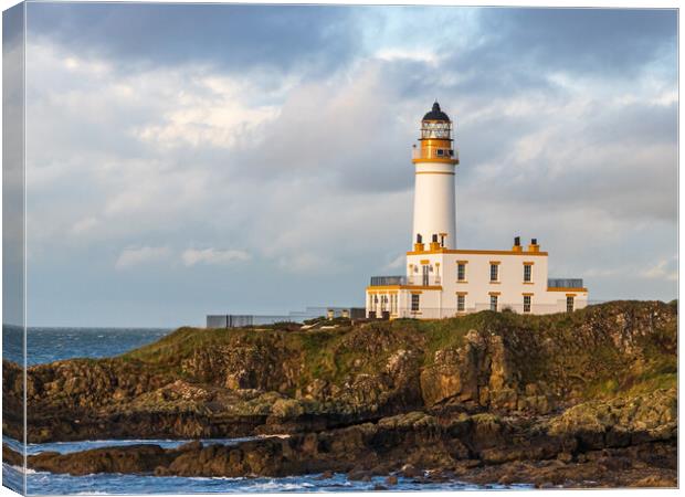 Turnberry Lighthouse in Ayrshire Canvas Print by Tony Keogh