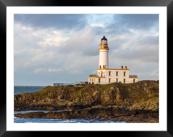 Turnberry Lighthouse in Ayrshire Framed Mounted Print by Tony Keogh