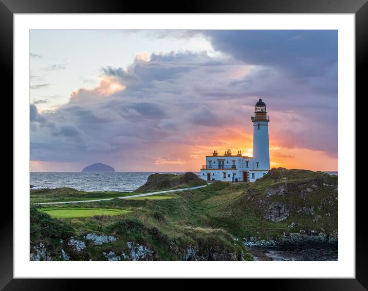 Turnberry Lighthouse Ayrshire  Framed Mounted Print by Tony Keogh