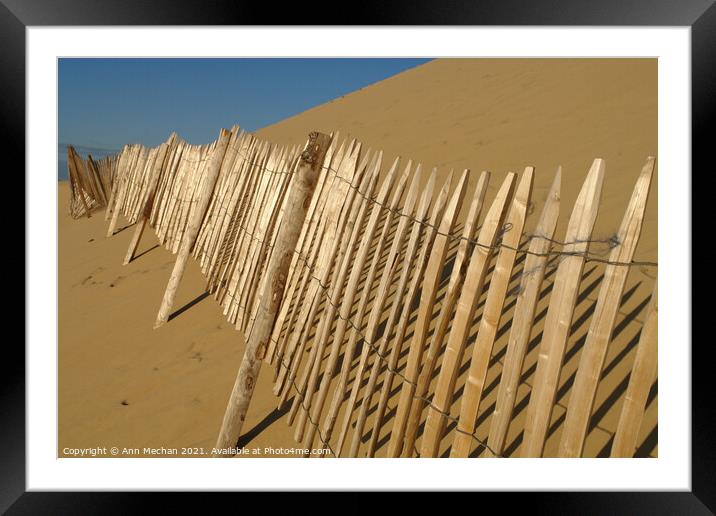 Dune du Pilat Arcachon bay, France Framed Mounted Print by Ann Mechan