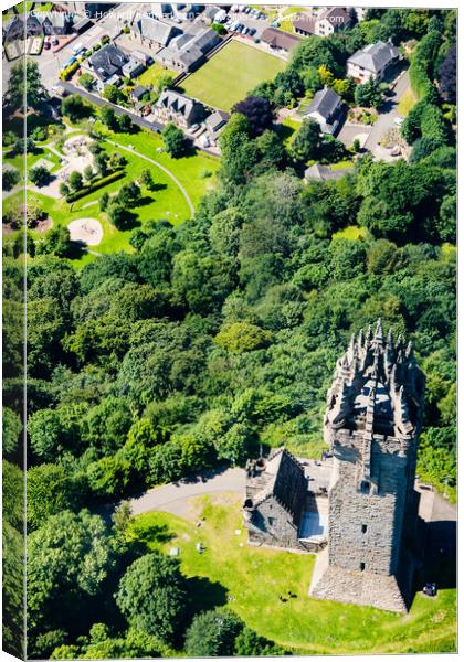 National Wallace Monument, Abbey Craig, Stirling Canvas Print by Howard Kennedy