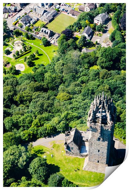 National Wallace Monument, Abbey Craig, Stirling Print by Howard Kennedy