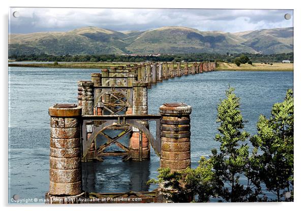 Alloa Swing Bridge at Throsk Acrylic by mark usher