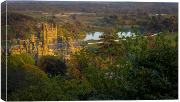 Margam Park and castle Canvas Print by Leighton Collins