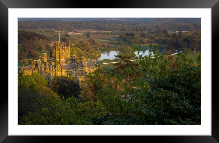 Margam Park and castle Framed Mounted Print by Leighton Collins