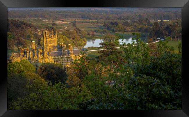 Margam Park and castle Framed Print by Leighton Collins