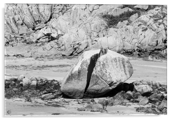 Fingal's Rock Acrylic by Howard Kennedy