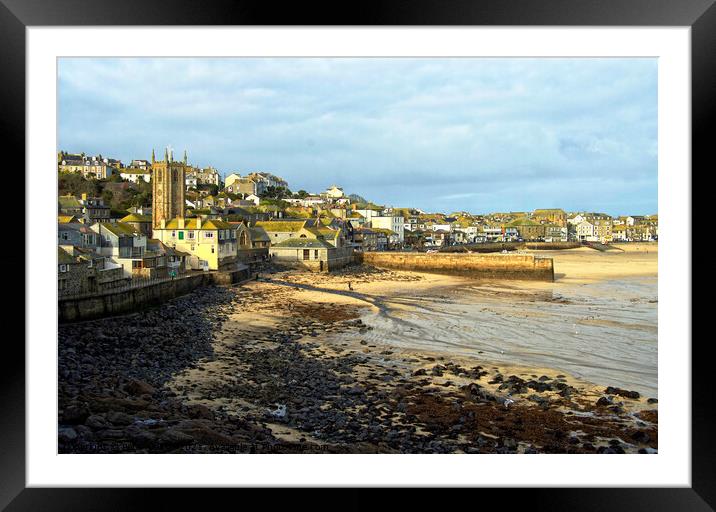 St. Ives, Cornwall. Framed Mounted Print by Peter Bolton