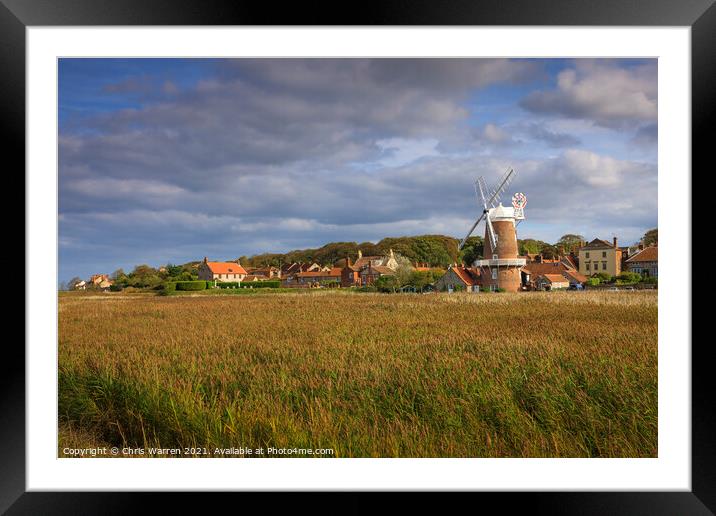 Cley Next The Sea Windmill Norfolk Framed Mounted Print by Chris Warren