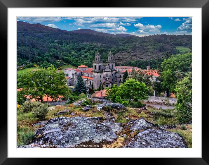 The Enchanting Monastery of Santa Maria de Oseira Framed Mounted Print by Roger Mechan