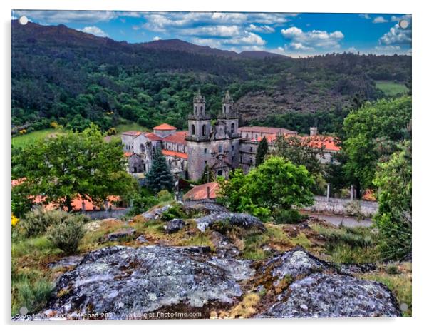 The Enchanting Monastery of Santa Maria de Oseira Acrylic by Roger Mechan
