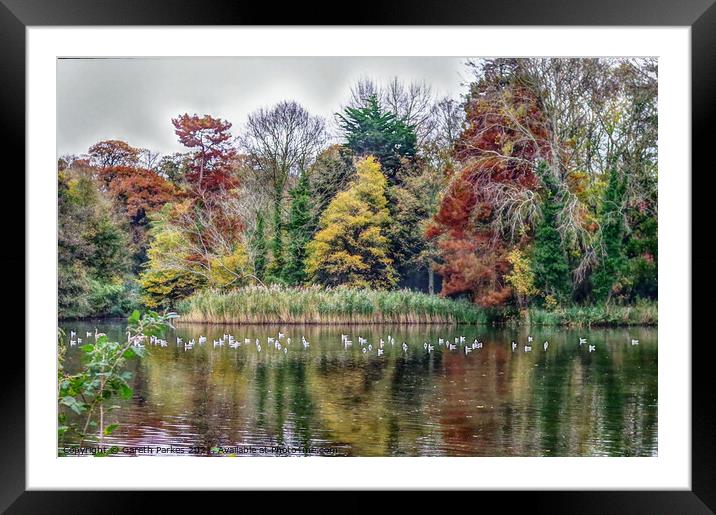 Hampden Park Lake Framed Mounted Print by Gareth Parkes