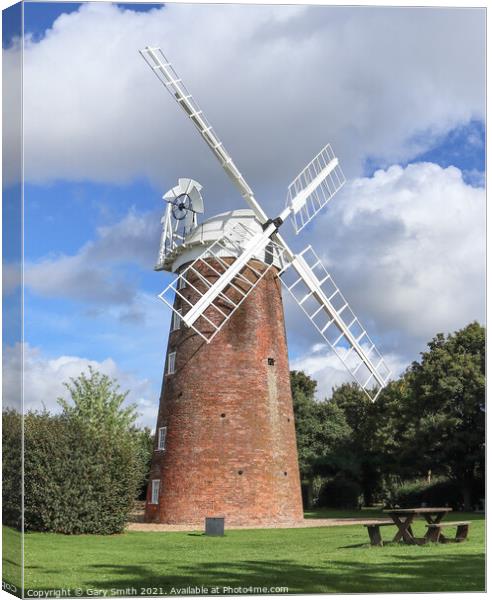 Dereham Windmill Canvas Print by GJS Photography Artist